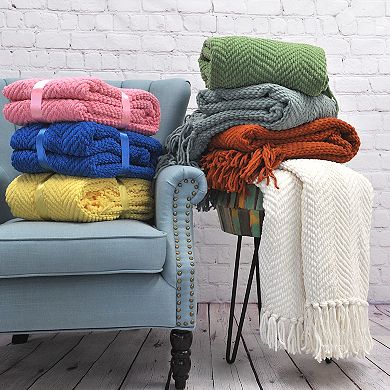 Serenta Knitted Tweed Throw