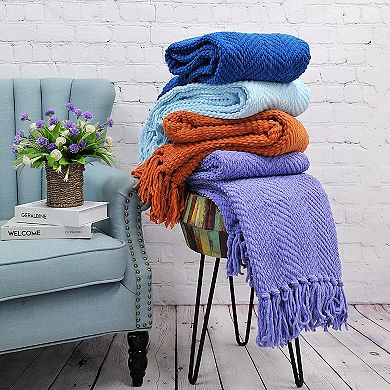 Serenta Knitted Tweed Throw