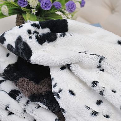 Animal Double Sided Faux Fur Throw