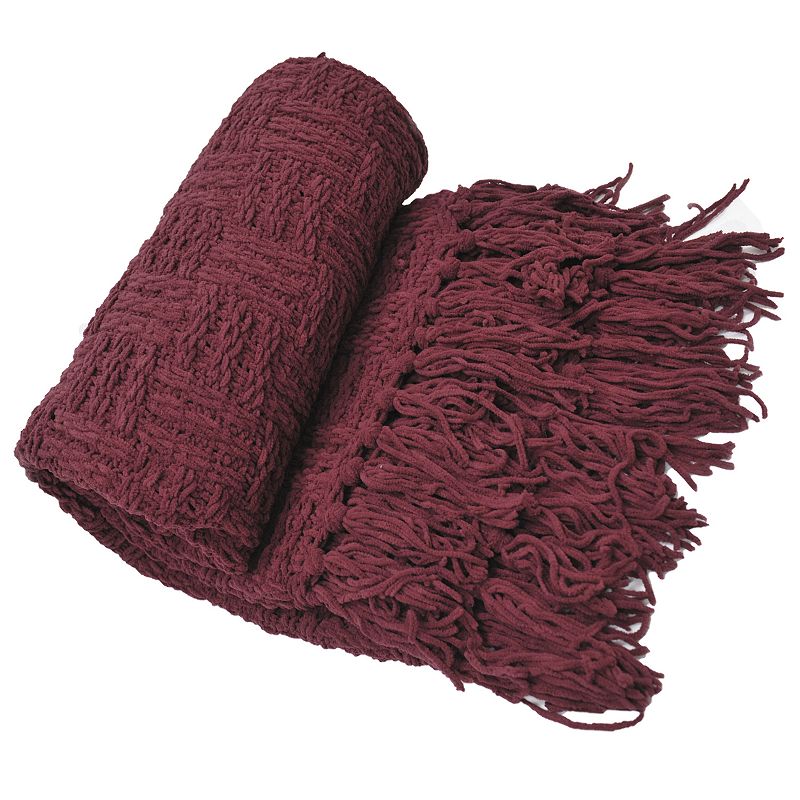 Cable Knitted Throw, Clrs