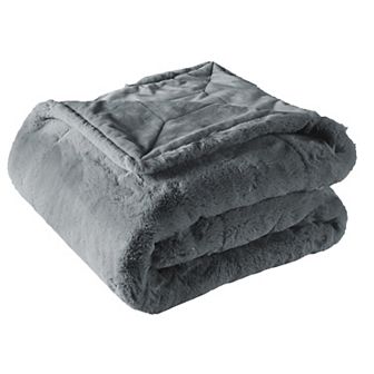 Heavy Faux Fur Throw Blanket