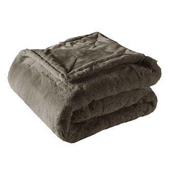Heavy Faux Fur Throw Blanket