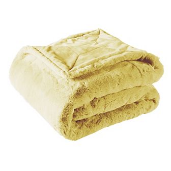 Heavy Faux Fur Throw Blanket