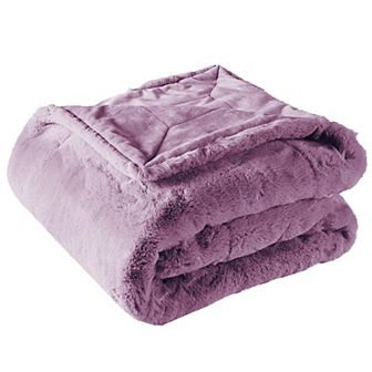 Heavy Faux Fur Throw Blanket
