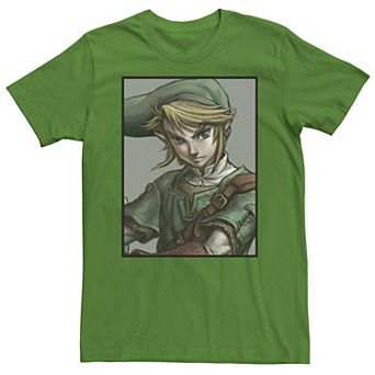 Men's Legend of Zelda Link Twilight Face Portrait Tee