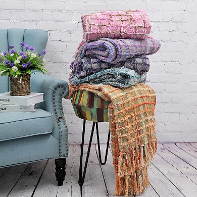 Serenta Multi Color Chenille Throw