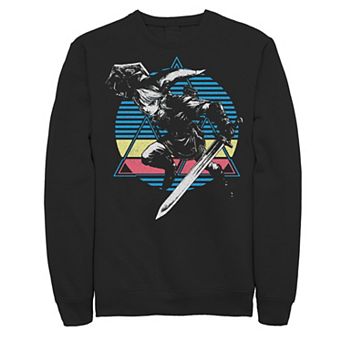 Men's Nintendo The Legend Of Zelda Triforce Link Overlay Sweatshirt