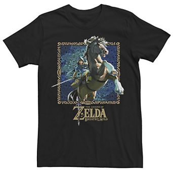 Men's Zelda Breath Of The Wild Patterned Poster Tee