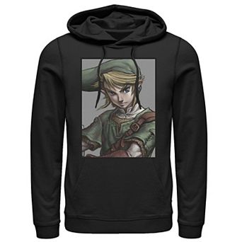 Men's Legend of Zelda Link Twilight Face Portrait Hoodie