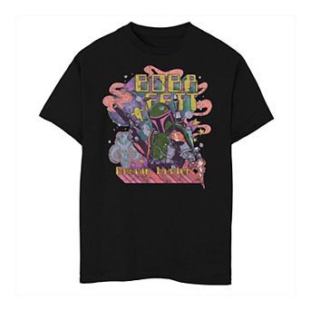 Boys 6-20 Star Wars Psychedelic Boba Fett Tee
