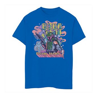 Boys 6-20 Star Wars Psychedelic Boba Fett Tee