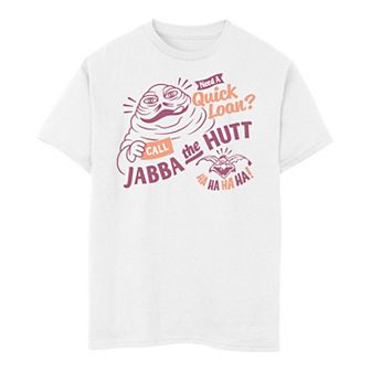 Boys 8-20 Star Wars Jabba The Hutt Need A Quick Loan Tee
