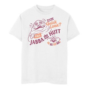 Boys 8-20 Star Wars Jabba The Hutt Need A Quick Loan Tee