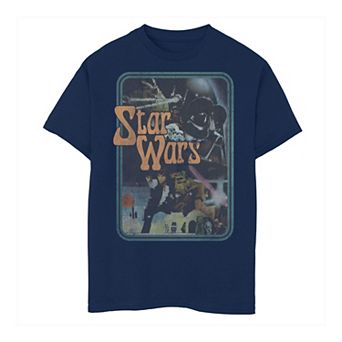Boys 8-20 Star Wars Vintage Style Group Portrait Tee