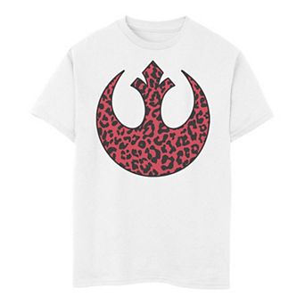 Boys 8-20 Star Wars Rebellion Emblem Cheetah Print Fill Graphic Tee