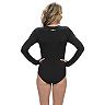 Women's Dolfin Aquashape Half-Zip Long Sleeve One-Piece Swimsuit