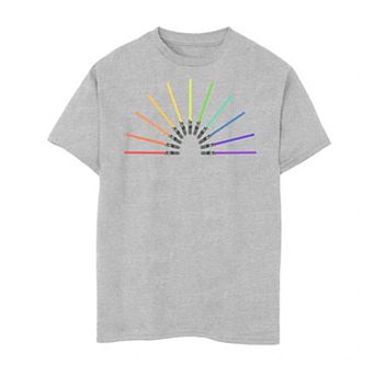 Boys 8-20 Star Wars Rainbow Lightsabers Tee