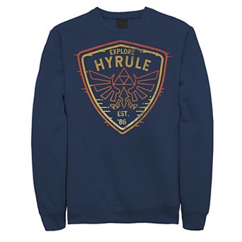 Men's Nintendo The Legend Of Zelda Explore Hyrule Badge Sweatshirt