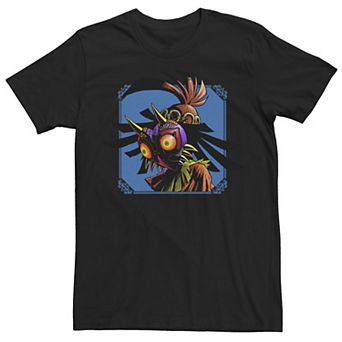 Men's Legend of Zelda Skull Kid Peers Down Blue Tee