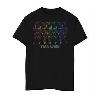 Boys 8-20 Star Wars Rainbow Stormtroopers Line Up Graphic Tee