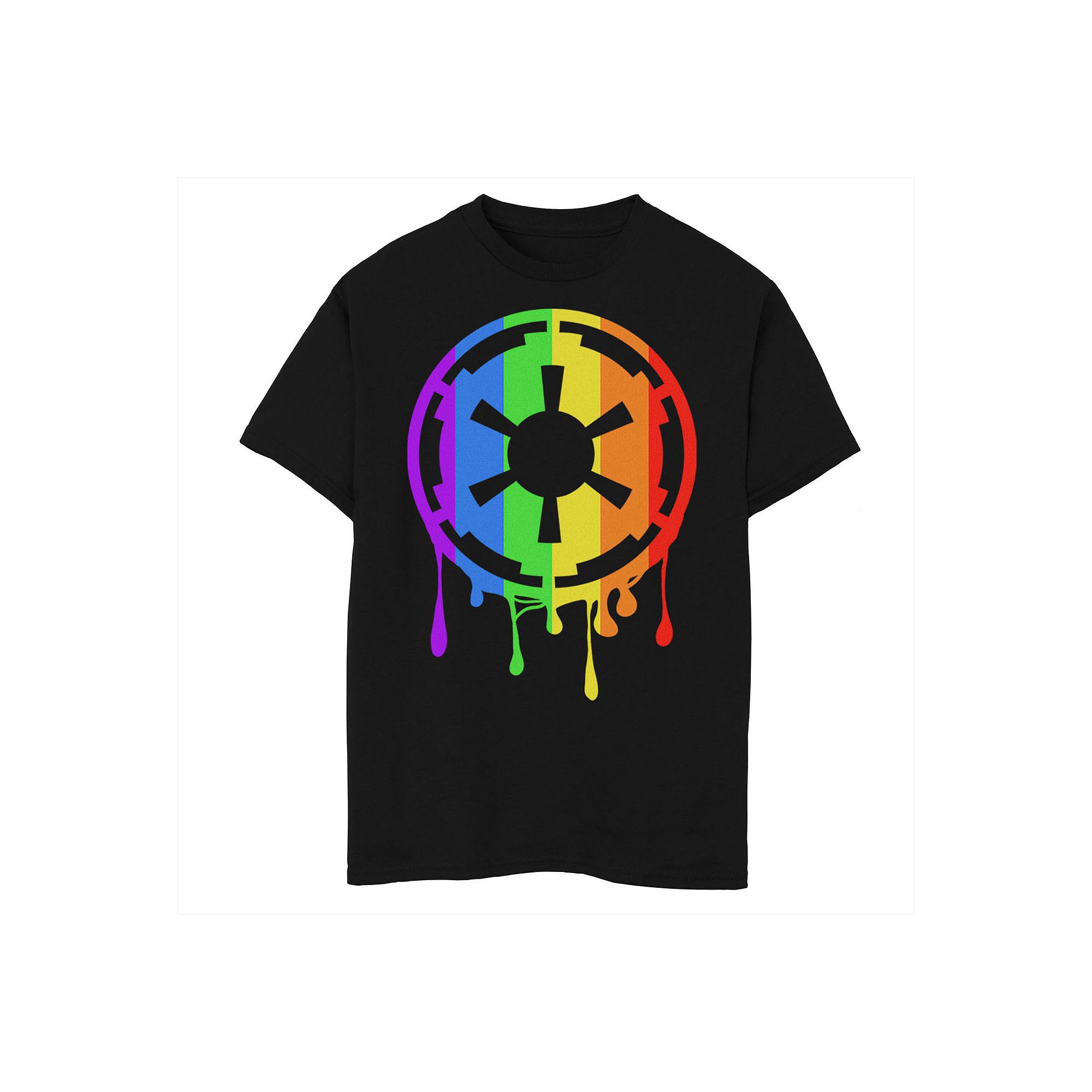 Boys 8-20 Star Wars Pride Rainbow Drip Empire Logo Graphic Tee, Boys, Size