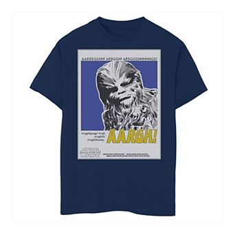 Boys 8-20 Star Wars Wookie Aargh Chewbacca Poster Tee