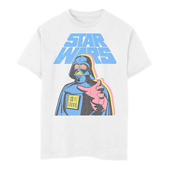 Boys 8-20 Star Wars Darth Vader Three Color Hold Tee