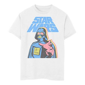Boys 6-20 Star Wars Darth Vader Three Color Hold Tee