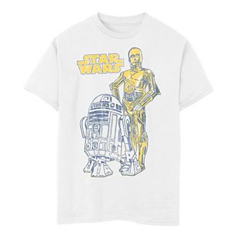 Boys 8-20 Star Wars Oversized Droid Friends Tee
