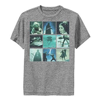 Boys 8-20 Star Wars Character Photo Squares Tee