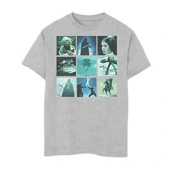 Boys 8-20 Star Wars Character Photo Squares Tee