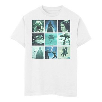 Boys 6-20 Star Wars Character Photo Squares Tee