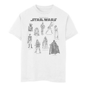 Boys 6-20 Star Wars Character Chart Tee