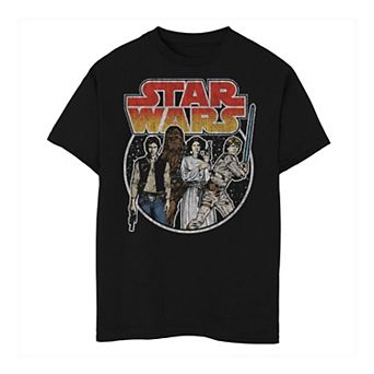 Boys 8-20 Star Wars Rebel Group Vintage Circle Tee