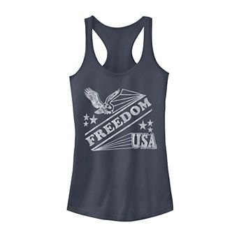 Juniors' Eagle and Stars Freedom USA Tank Top