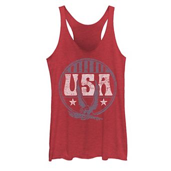 Juniors' Vintage USA Eagle, Stars and Stripes Tank Top