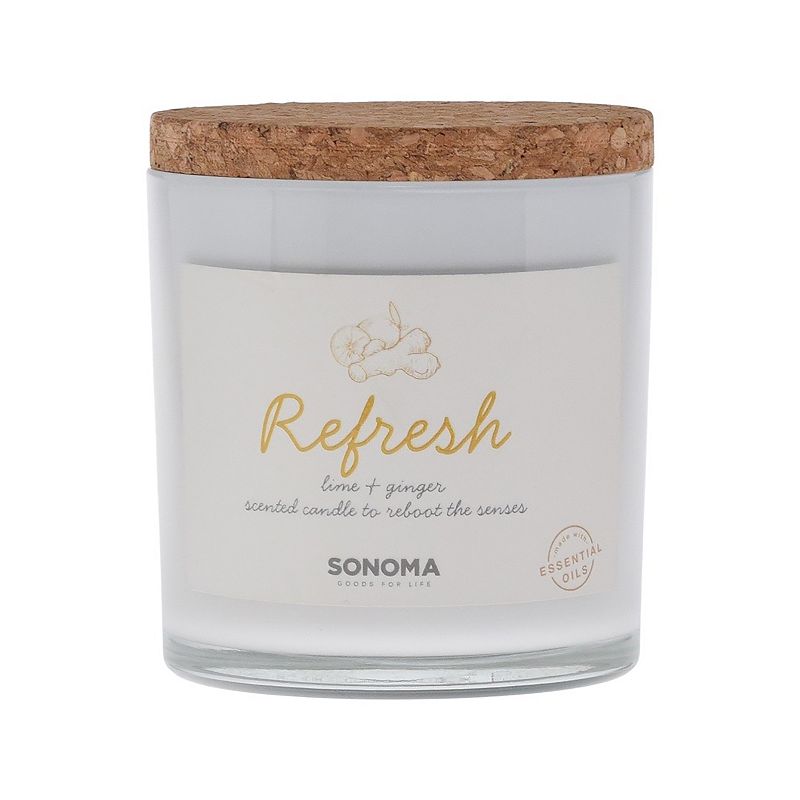 Sonoma Goods For Life Refresh 3-Wick Candle Jar, Natural