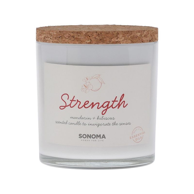 Sonoma Goods For Life Strength 3-Wick Candle Jar, Natural