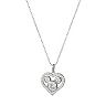 Kids' Disney's Mickey Mouse Cubic Zirconia Heart Pendant Necklace