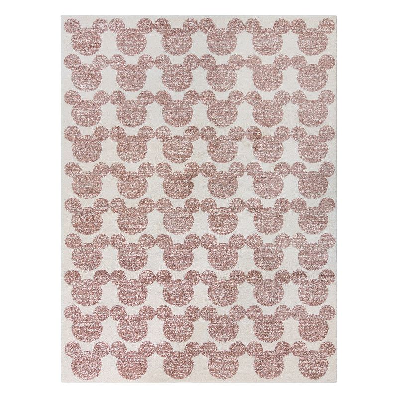 Gertmenian Bravo Disney's Mickey Mouse Tile Rug, Pink, 8X10 Ft