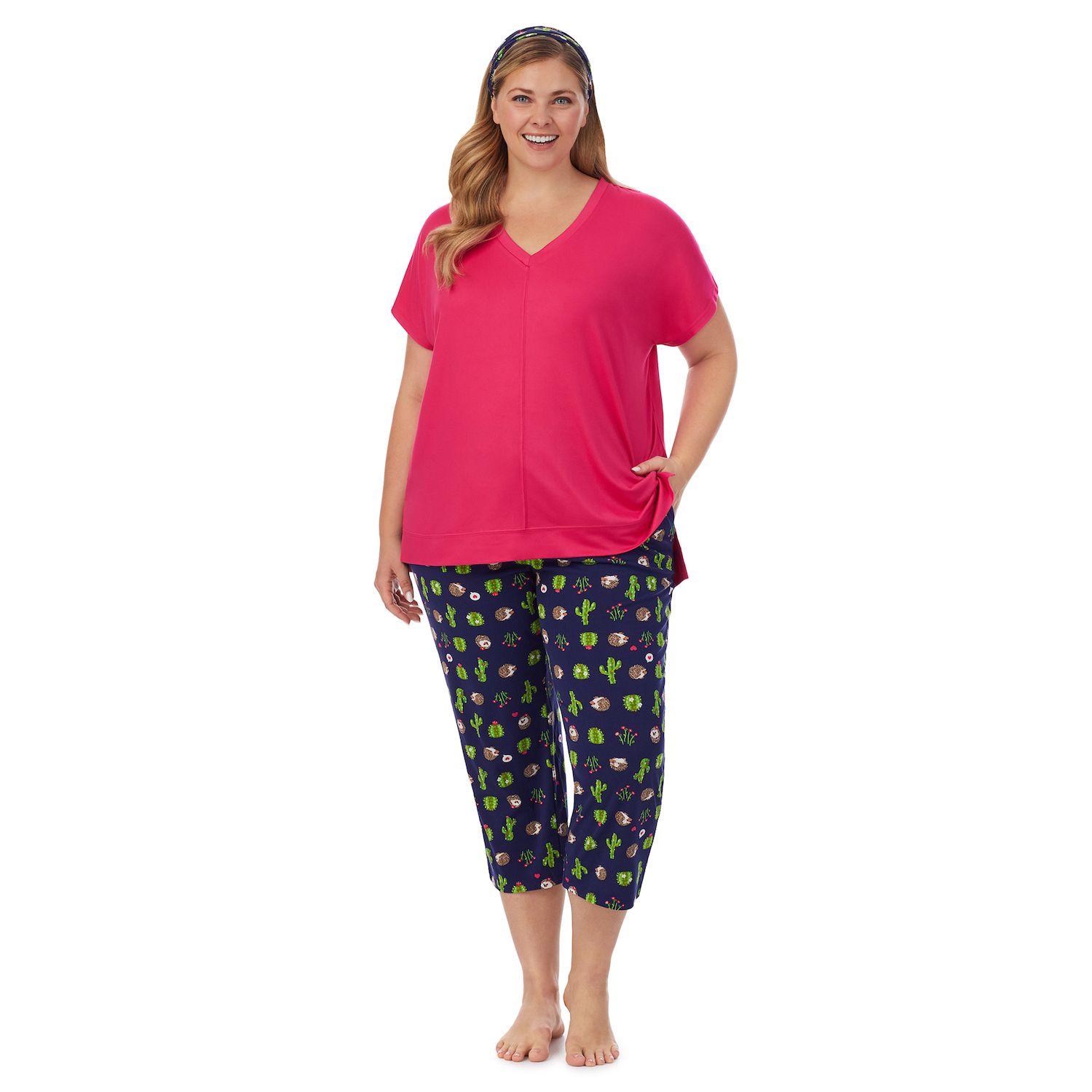 Pajama Top, Pajama Capri Pants 