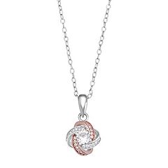 Rose Gold Tone Cubic Zirconia Necklaces Jewelry Kohl s