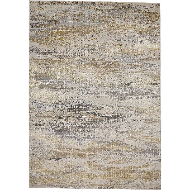 Weave & Wander Tripoli Luxe Modern Rug, Beig/Green, 7X10 Ft