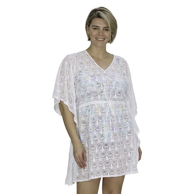 Plus size crochet swim cover up clearance