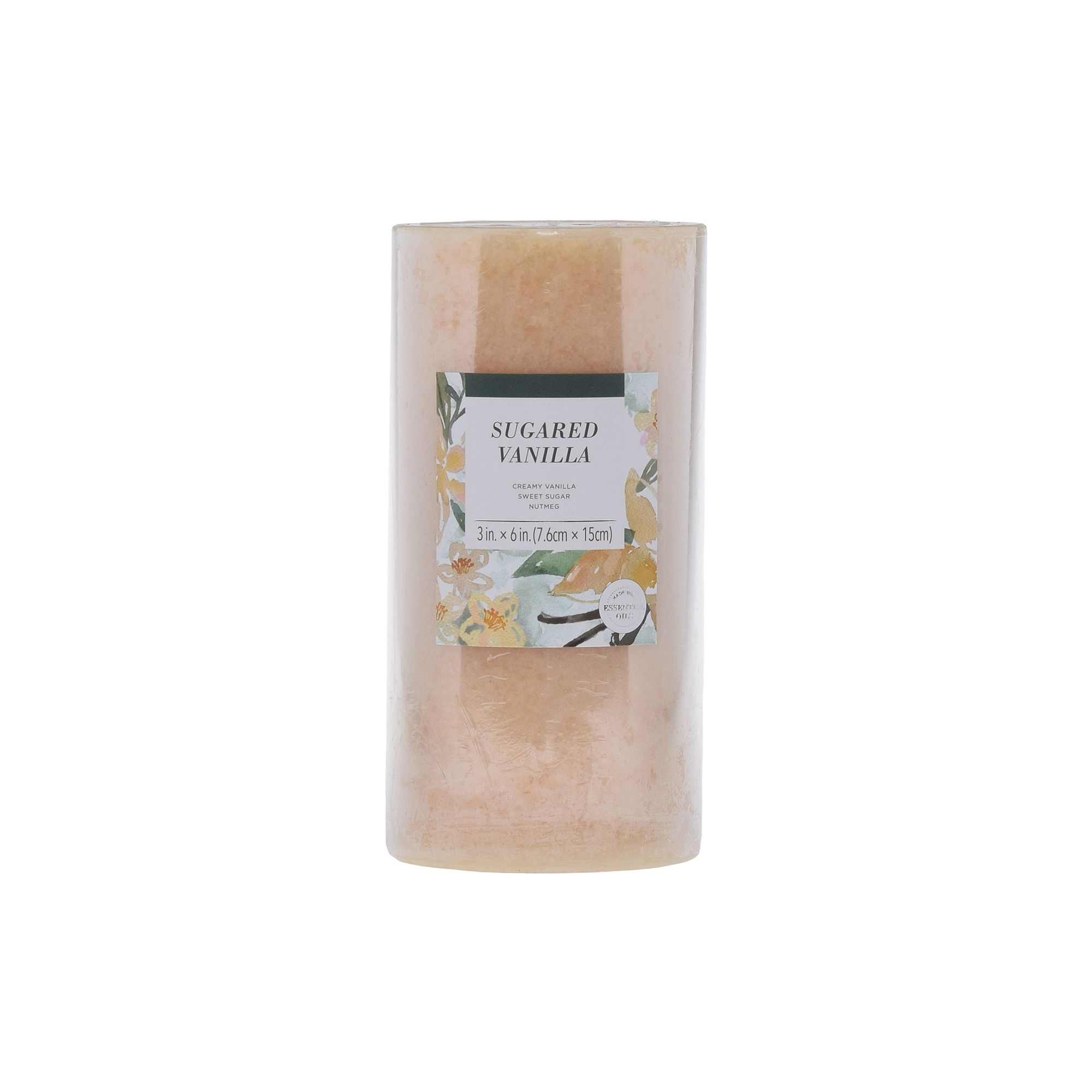 Sonoma Goods For Life® Sugared Vanilla 3 x 6 Pillar Candle, Multi