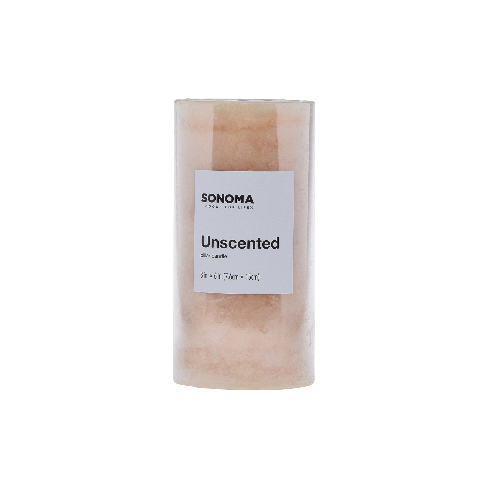 Sonoma Goods For Life® Unscented 3 x 6 Pillar Candle, Multi