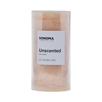 Sonoma Goods For Life® Unscented 3" x 6" Pillar Candle