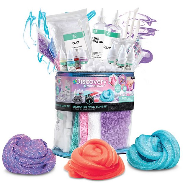 Discovery Mindblown 39-Piece Toy DIY Ultimate Slime Kit with Enchanted Case  STEM Learning Set