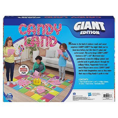 Cool Maker Giant Candy Land Classic Kids Game with Big, Oversized Gameboard, Cards and Spinner