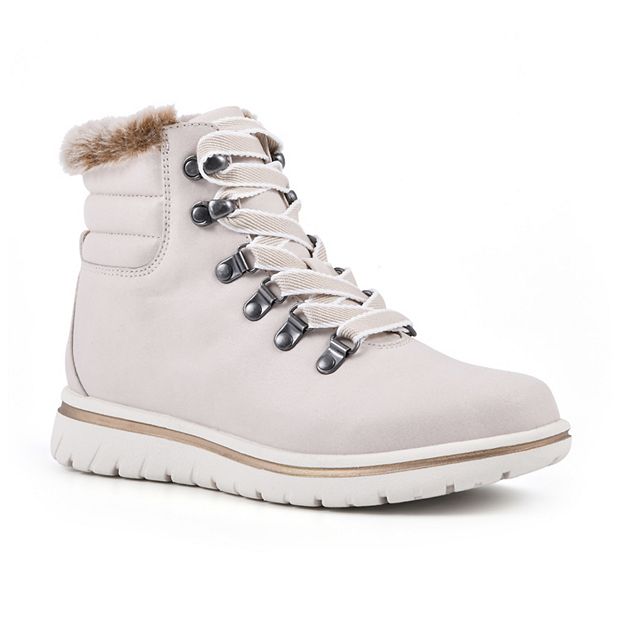 White hiker clearance boot